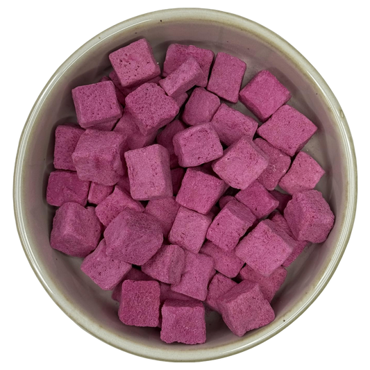 Freeze Dried Mulberry Yoghurt Cubes