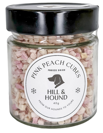 Freeze Dried Pink Peach Cubes